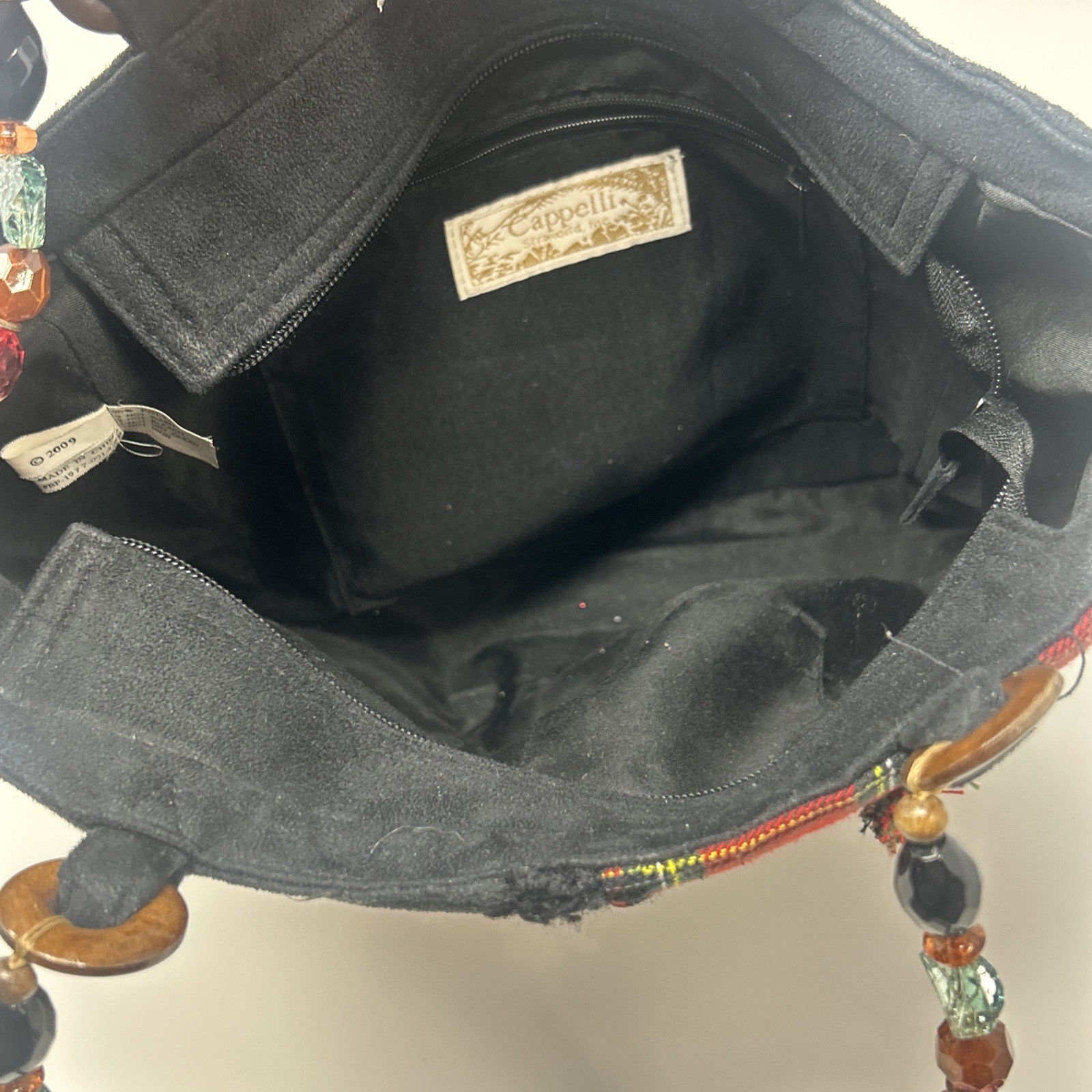 Cappelli Straworld Inc Patchwork Suede Christmas … - image 4