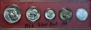 Uncirculated 1952 United States Silver Proof Set