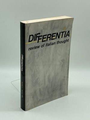 Differentia: a Review of Italian Thought - No. 2, Sping 1988