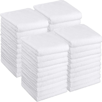 26 Pack Microfiber Salon Towels - Bleach Proof, Lint Free, 16x27 Inches, White