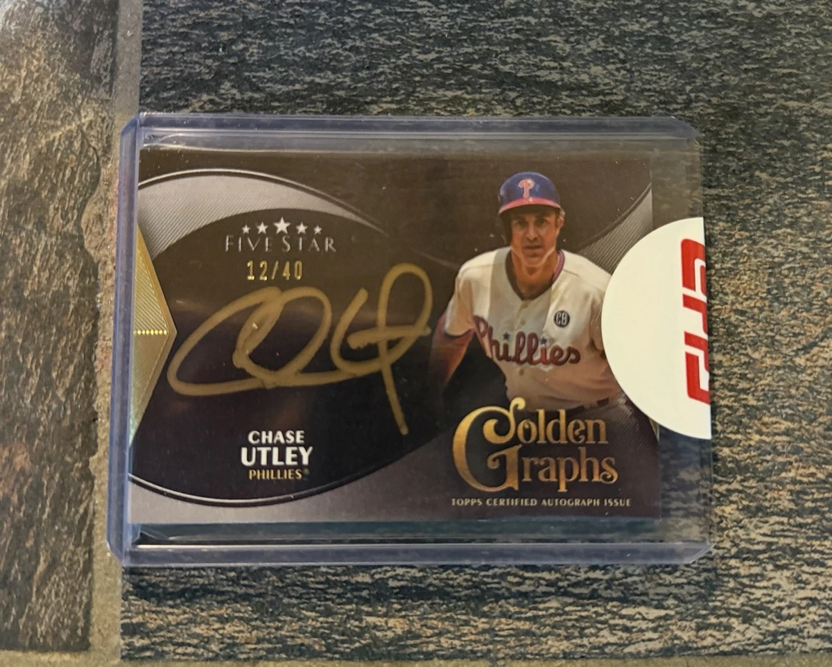 Topps Chase Utley Autographed Baseball Sports Trading Cards 
