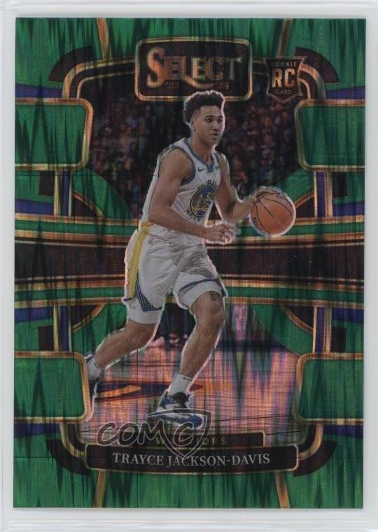 2023-24 Panini Select Concourse Green Shock Prizm Trayce Jackson-Davis #84 0b3