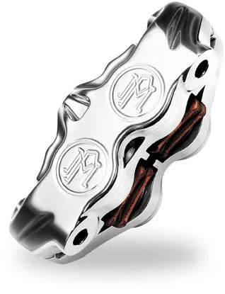 Performance Machine Radial Mount Front/Left Brake Calipers - Chrome Motorcycle - Image 2 of 4