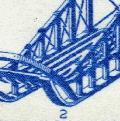 👀Stamps U.S.A. - 17 cent Dog Sled 1920s Plate Numbered Coil Strip of 5 - Image 2 of 2