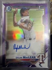 2021 Bowman- Chrome Prospects Autographs Dylan MacLean #CPA-DMA Purple Refractor