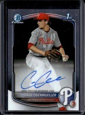2025 Bowman Draft Cade Obermueller Chrome Auto 1st Prospect #CPA-CO Phillies