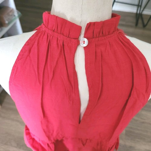 Mini vestido de verano para bebé muñeca playa piscina sin mangas para mujer talla grande con volantes - Imagen 3 de 10