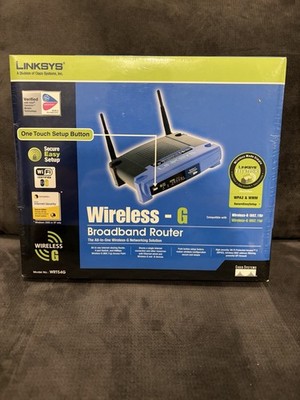 Linksys WRT54G 2.4 GHZ 4-Port Wireless G Broadband Router BRAND NEW. SEALED BOX!