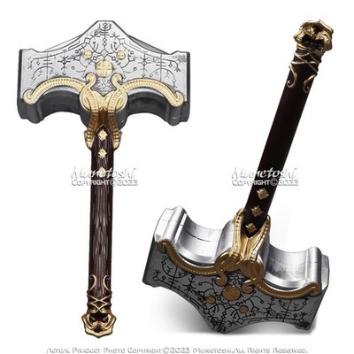 19  Foam GoW Mjolnir Thor Hammer Aesir Norse God Video Game Fantasy Cosplay Prop