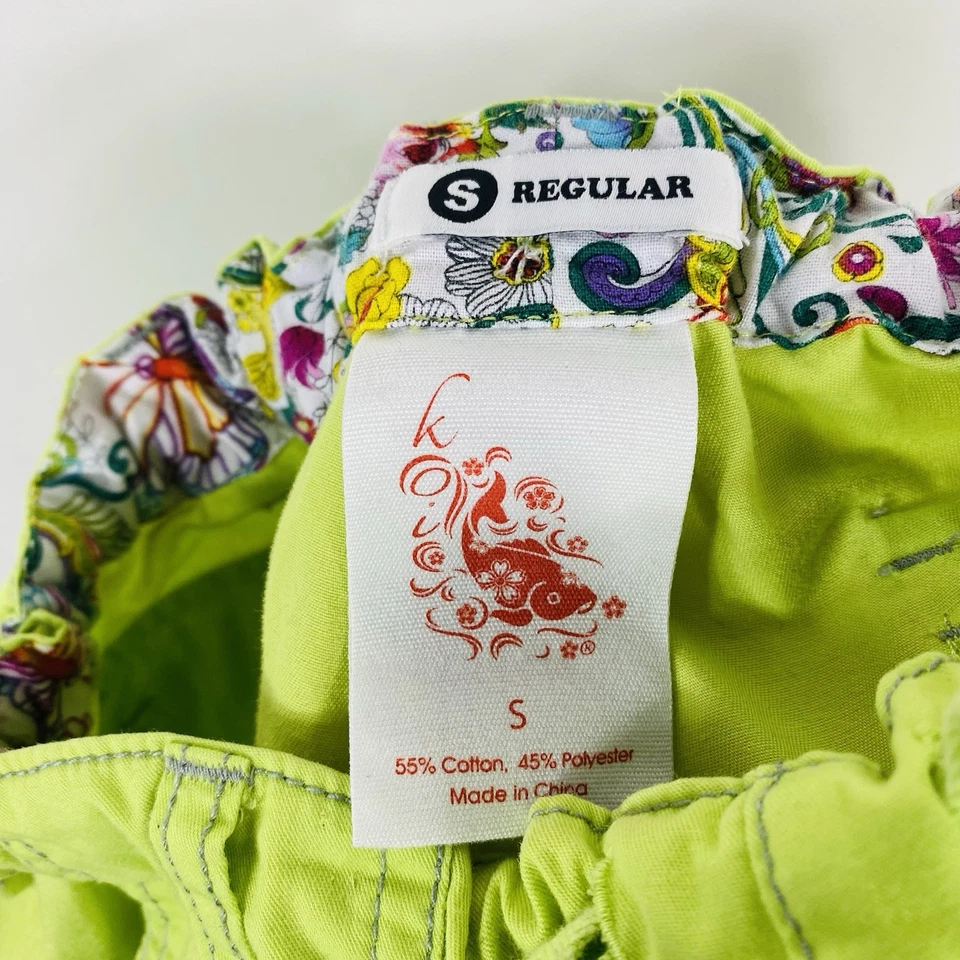 Pantalones Médicos Koi Talla Pequeña Clásicos Lindsey Carga 7 Bolsillos Verde Llave Lima 701 Foto 4 de 4