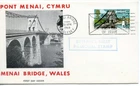 1968 1/6d BRIDGE GREAT BRITAIN QE2  ILLUS. FDC MENAI BRIDGE SLOGAN PMK VGC