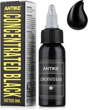 ANTIKE Black Tattoo Ink 1oz Pro Tattoo Ink Concentrated Black 30ml USA Standard