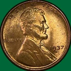1937-D Lincoln Wheat Cent Brilliant Uncirculated BU Coin #37634