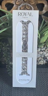 Royal Tech Apple Watch Silver Bling Band