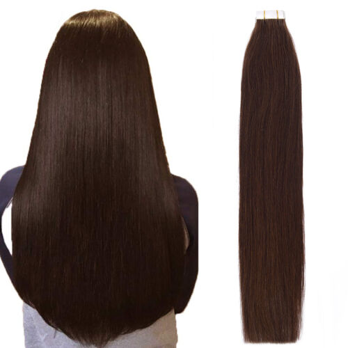 Cinta invisible en extensiones de cabello humano tramas de piel cabello Remy premium 16-24 pulgadas - Imagen 37 de 116