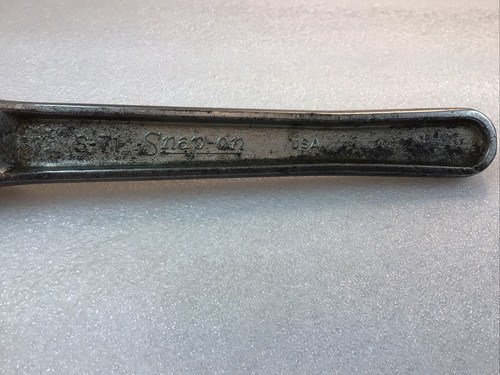 SNAP ON TOOLS#S-71 - 1/2" DR., 9-1/2" LONG, FLAT HANDLE RATCHET-USA-REBUILT-VTG. - Picture 10 of 12