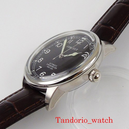 41mm Corgeut leuchtende Zeiger Miyota 8215 Automatikwerk Herrenuhr grünes Zifferblatt - Bild 12 von 15