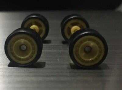Yellow Rim w/ Real Riders 1/64 Hot Wheels Tuner Custom Diecast Wheels JDM Import