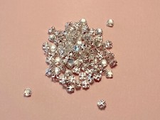 16ss Crystal Rose Montees, Diamantes in Clasps, 3.9mm Rosemonts