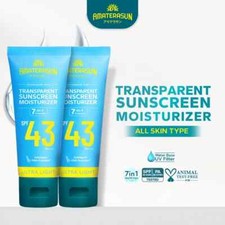 2x 50ML AMATERASUN - Transparent Sunscreen Moisturizer SPF 43 PA  