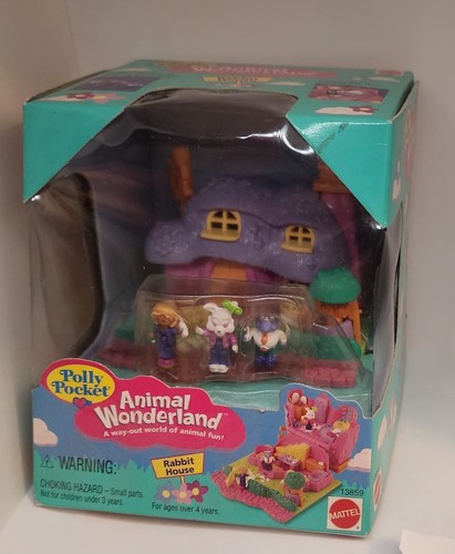 Rare! 1995 Polly Pocket Rabbit House Animal Wonderland Collection in ...