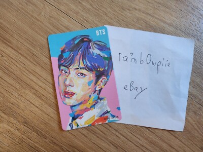 KPOP BTS x MTPR Merchandise Extra Official Jin Photocard PC RARE SOLD OUT
