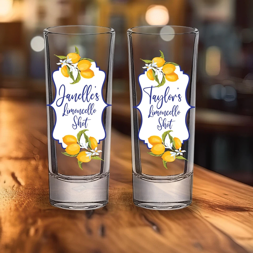 Vasos de chupito personalizados, juegos de vasos de chupito de limoncello, vasos de tequila personalizados Foto 3 de 4