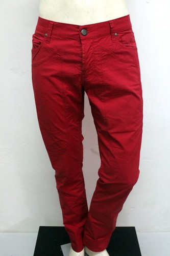 Jeckerson Jeans Uomo Pantalone Taglia 48 Pant Rosso Pants Regular Cotone - 第 1/15 張圖片