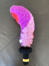 Pirate Sword Multicolor Fur Role Playing Costume Pink Red Purple