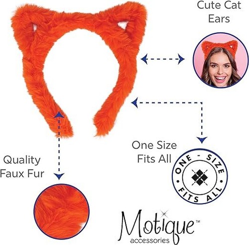 Motique Accessories Fur Headband with Outline Cat Ears - 第 11/22 張圖片