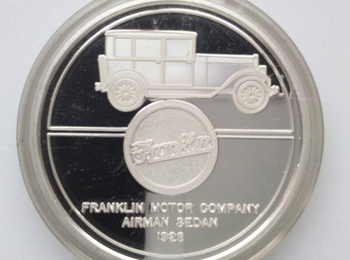 1976-78 Hamilton Mint 1928 Airman Sedan Silver Medal A1934 - Picture 4 of 4