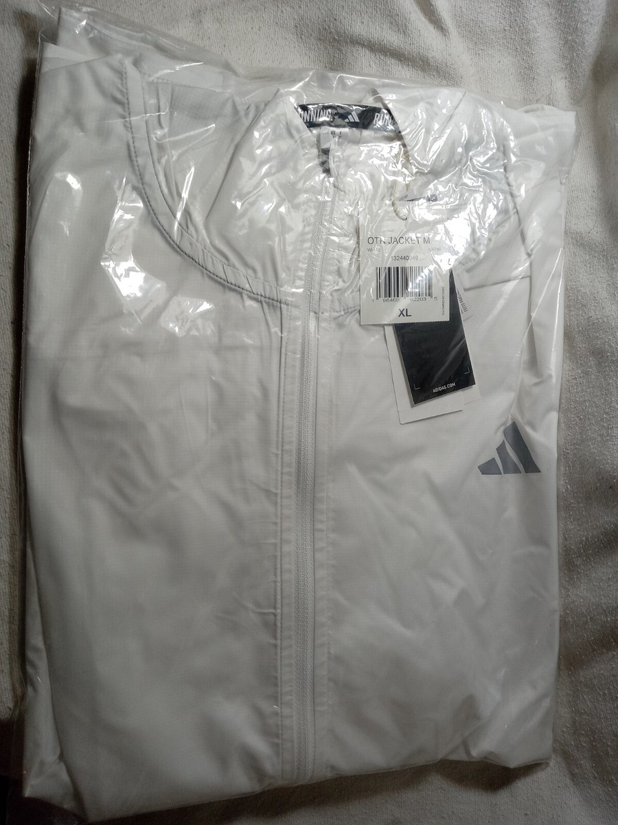 Adidas Men's Own The Run Training White Jacket Size XL (Y83