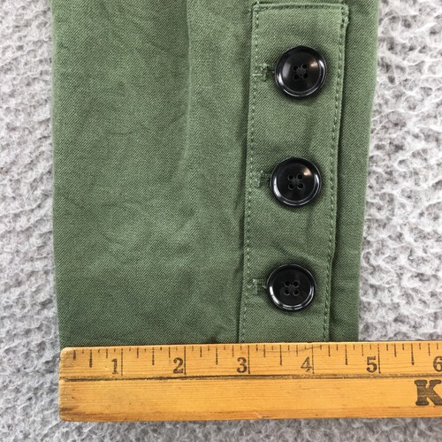 Banana Republic Chino Pants Womens Petite 00 (Actual 28x25) Green Skinny Zip Fly - Picture 9 of 15
