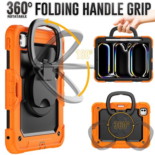 For iPad Air 11" M2 4/5th 10/9/8/7/6th Tablet Shockproof Rugged Stand Case Cover - Picture 141 of 211