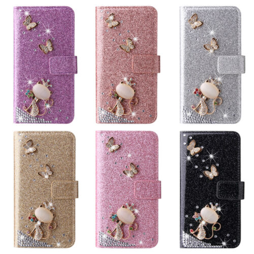 Bling Diamond Crown Fox Flip Wallet Case Cover For A30 A52 A51 A71 A72 Note 20 - 第 1/27 張圖片