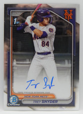 2024 Bowman Draft Baseball Chrome 1st Auto CPA-TSN NY Mets - TREY SNYDER