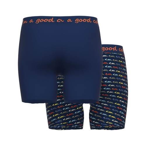 2er Pack A FISH NAMED FRED Herren Long Pants Boxershort Unterwäsche Rennwagen - Picture 5 of 6