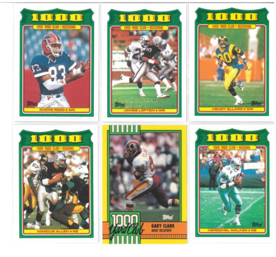 HENRY ELLARD ANDRE REED MARCUS ALLEN JAMES LOFTON GARY CLARK 6pc 1000 Yard Club 