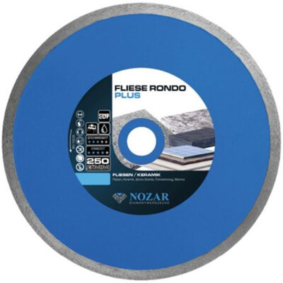      Nozar Diamant-Trennscheibe Fliese Rondo Plus 250 x 25,4 mm