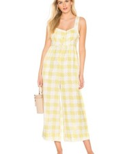 Mono Onia Alexis para mujer M lino ropa de resort vacaciones playa encubrimiento cápsula