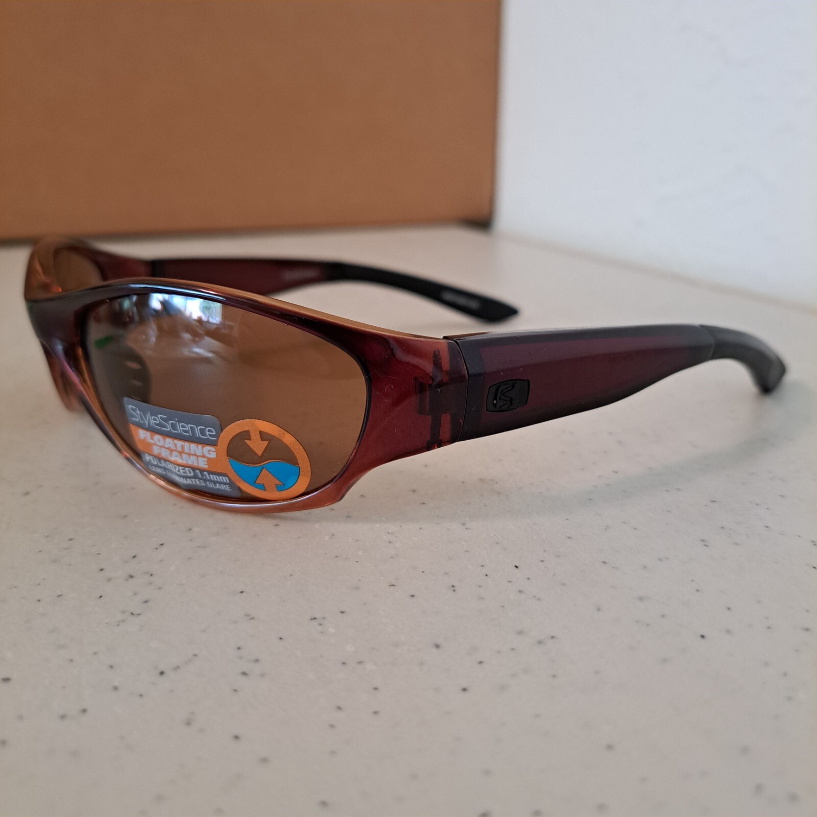 StyleScience Sunglasses Floating Frames Brown Tor… - image 2