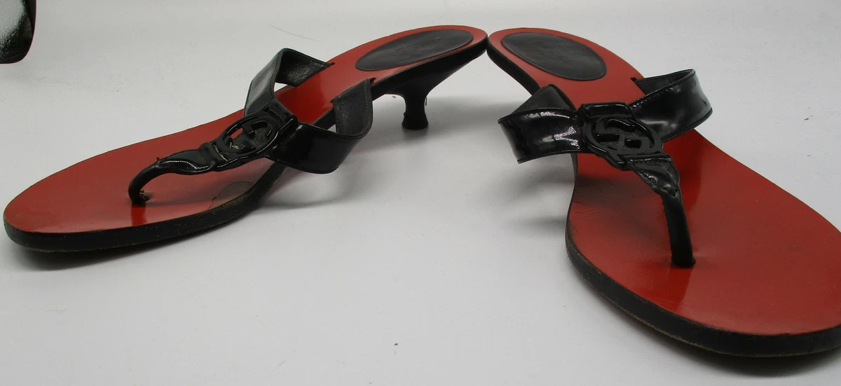 Kitten heel thong shop sandals