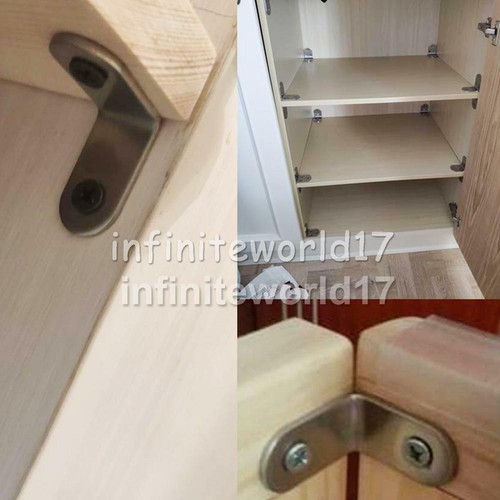 50Stk. Edelstahl Winkelverbinder Holzverbinder Stuhl Lochwinkel Möbelwinkel 20mm - Bild 8 von 12