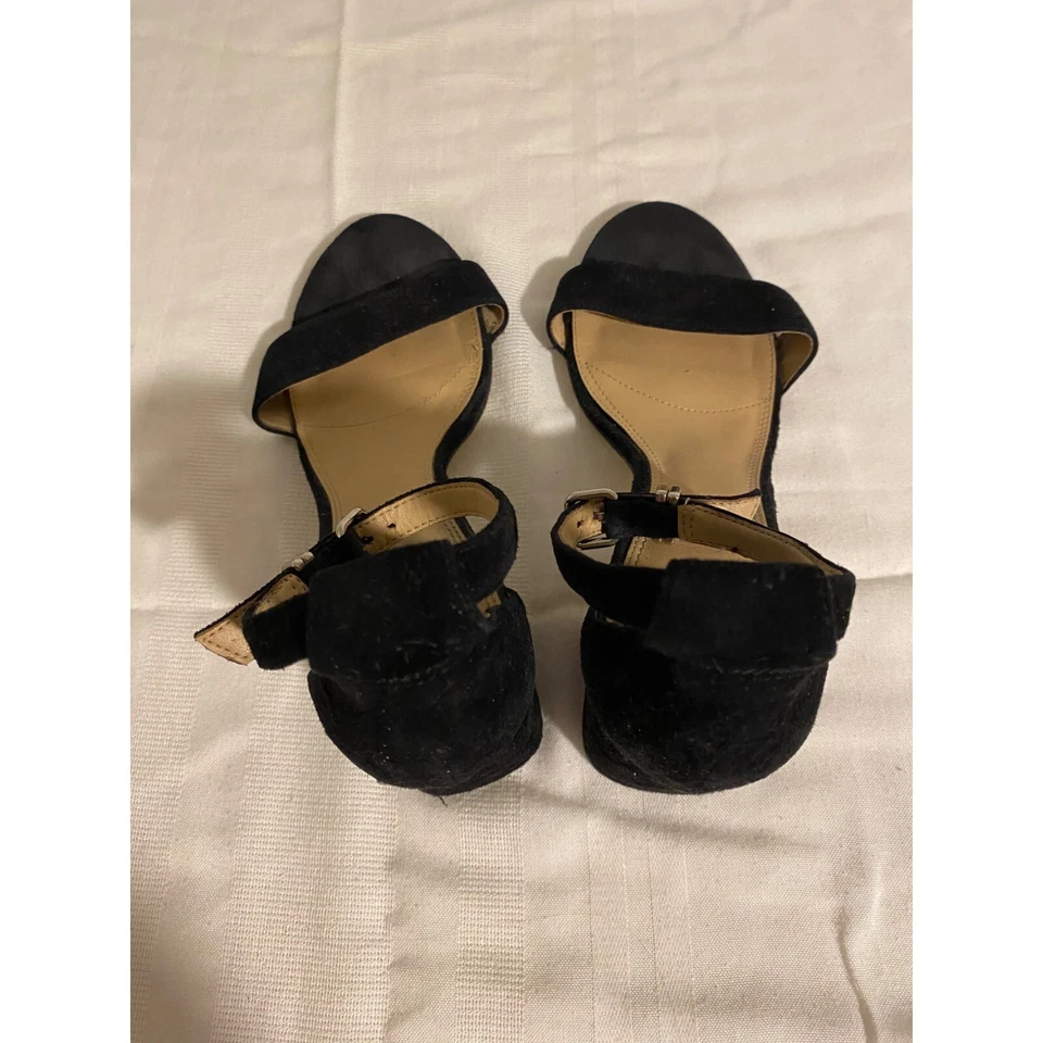 Tacones Giani Bini para mujer de gamuza negra con correa al tobillo talla 9,5 Foto 2 de 4