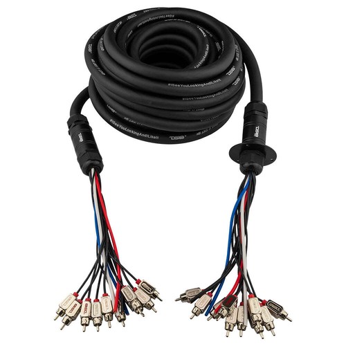 DS18 MDSA10/4.50FT Medusa Snake Audio Wire 10 Channels RCA 4 x 12GA Power Cable