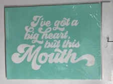 NEW “But This Mouth” Chalk Couture Chalk Transfer Stencil Size B RETIRED