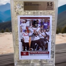🔥2017 PANINI SCORE PATRICK MAHOMES II ROOKIE #403 CHIEFS BGS 9.5 GEM MINT🔥