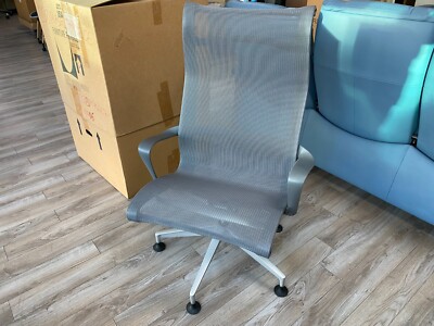 Showroom Model Herman Miller Setu High Back Lounge Chair Slate Grey