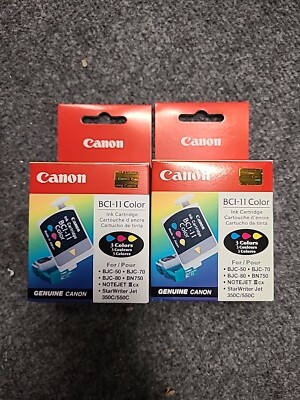 NEW Canon BCI-11 Tri-Color Ink Cartridge 2 Sets Of 3, Sealed in Box