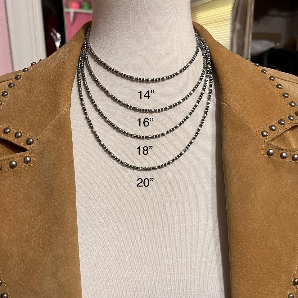 3mm torpedo, melon beads, oxidized sterling silver bead Western Southwest Pearls eBay